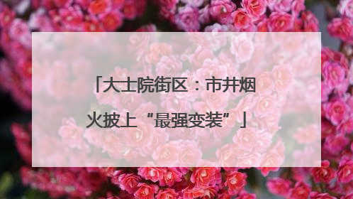 大士院街区：市井烟火披上“最强变装”