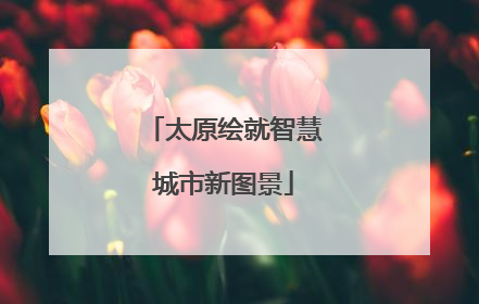 太原绘就智慧城市新图景