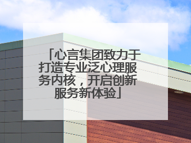 心言集团致力于打造专业泛心理服务内核，开启创新服务新体验