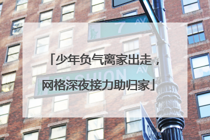少年负气离家出走，网格深夜接力助归家
