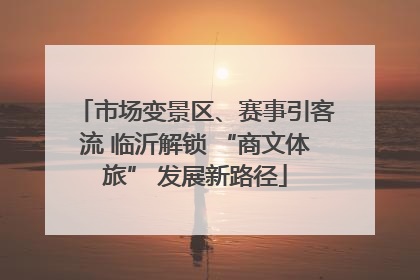 市场变景区、赛事引客流 临沂解锁 “商文体旅” 发展新路径