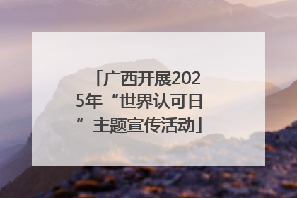 广西开展2025年“世界认可日”主题宣传活动