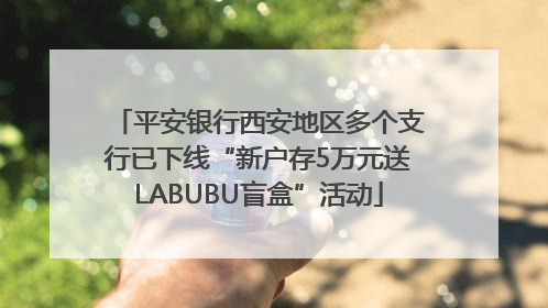 平安银行西安地区多个支行已下线“新户存5万元送LABUBU盲盒”活动