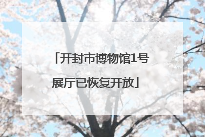 开封市博物馆1号展厅已恢复开放