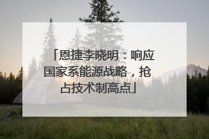 恩捷李晓明：响应国家系能源战略，抢占技术制高点