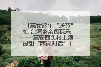 惠女端午“送节”忙 台湾乡亲包粽乐——惠安西头村上演最甜“两岸对话”
