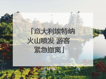 意大利埃特纳火山喷发 游客紧急撤离