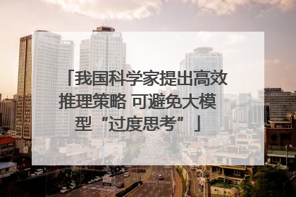 我国科学家提出高效推理策略 可避免大模型“过度思考”