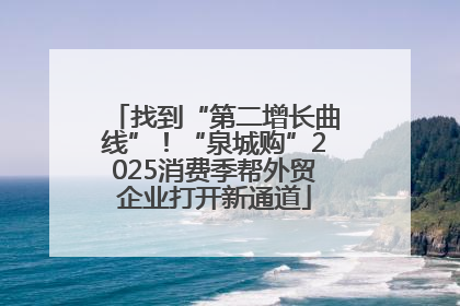 找到“第二增长曲线”！“泉城购”2025消费季帮外贸企业打开新通道