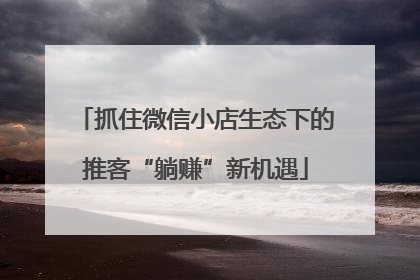 抓住微信小店生态下的推客“躺赚”新机遇
