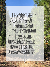 持续推进“六大新行动 ” 全面彰显“七个新担当”｜嘉禾县：加快铸造行业提档升级 助力绿色高质量发展