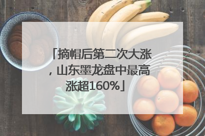 摘帽后第二次大涨，山东墨龙盘中最高涨超160%