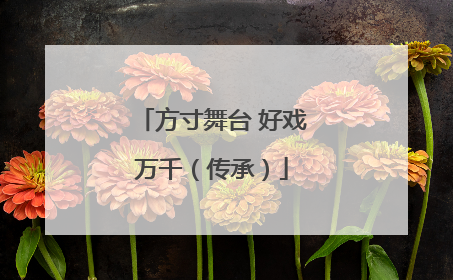 方寸舞台 好戏万千（传承）
