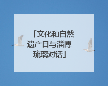 文化和自然遗产日与淄博琉璃对话