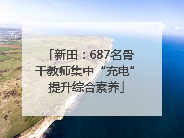 新田：687名骨干教师集中“充电” 提升综合素养