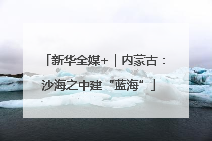 新华全媒+｜内蒙古：沙海之中建“蓝海”