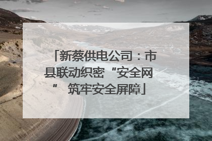 新蔡供电公司：市县联动织密“安全网” 筑牢安全屏障