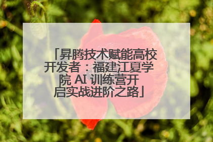 昇腾技术赋能高校开发者：福建江夏学院 AI 训练营开启实战进阶之路