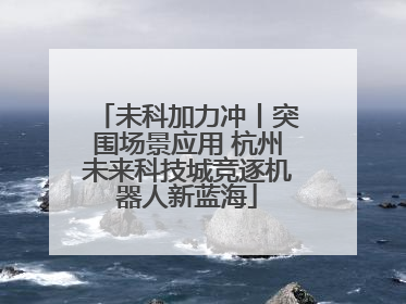 未科加力冲丨突围场景应用 杭州未来科技城竞逐机器人新蓝海