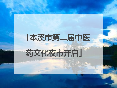本溪市第二届中医药文化夜市开启