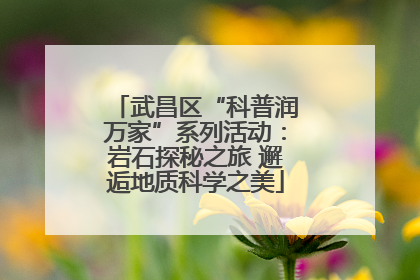 武昌区“科普润万家”系列活动：岩石探秘之旅 邂逅地质科学之美