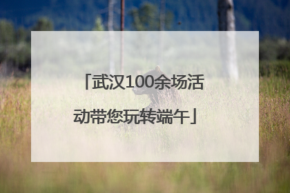 武汉100余场活动带您玩转端午