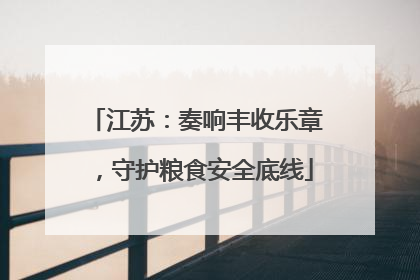 江苏：奏响丰收乐章，守护粮食安全底线