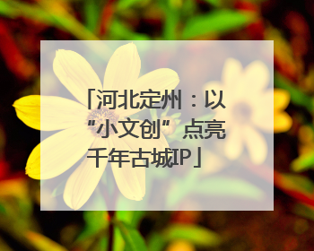 河北定州：以“小文创”点亮千年古城IP