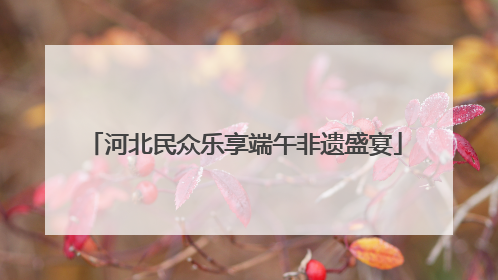 河北民众乐享端午非遗盛宴