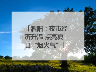 泗阳：夜市经济升温 点亮夏日“烟火气”