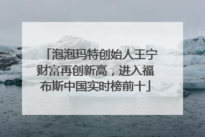 泡泡玛特创始人王宁财富再创新高，进入福布斯中国实时榜前十