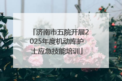济南市五院开展2025年度机动库护士应急技能培训