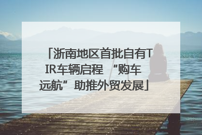 浙南地区首批自有TIR车辆启程 “购车远航”助推外贸发展