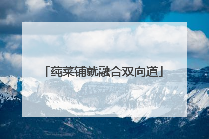 莼菜铺就融合双向道