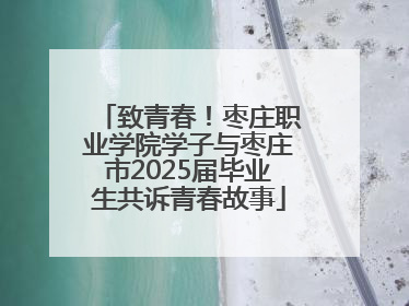 致青春！枣庄职业学院学子与枣庄市2025届毕业生共诉青春故事