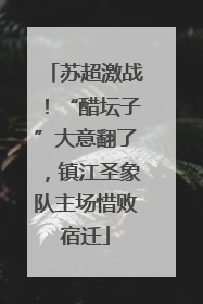 苏超激战！“醋坛子”大意翻了，镇江圣象队主场惜败宿迁