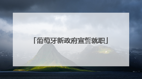 葡萄牙新政府宣誓就职
