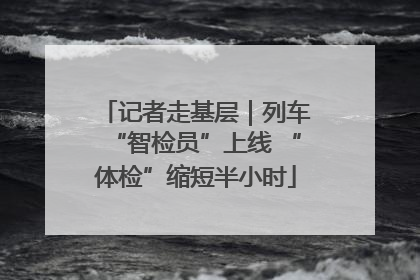 记者走基层｜列车“智检员”上线 “体检”缩短半小时
