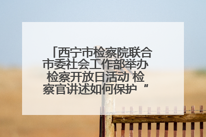 西宁市检察院联合市委社会工作部举办检察开放日活动 检察官讲述如何保护“少年的你”