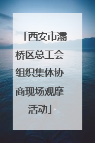 西安市灞桥区总工会组织集体协商现场观摩活动
