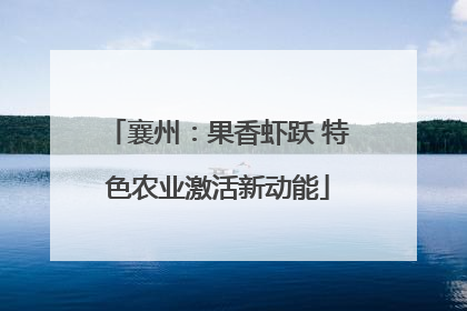 襄州：果香虾跃 特色农业激活新动能
