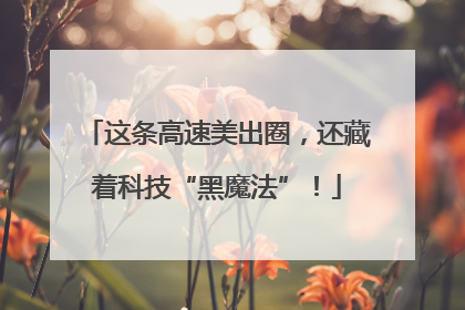 这条高速美出圈，还藏着科技“黑魔法”！