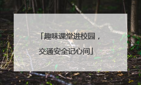 趣味课堂进校园，交通安全记心间