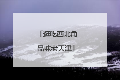 逛吃西北角 品味老天津