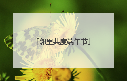 邻里共度端午节