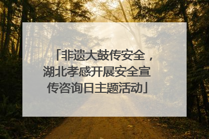 非遗大鼓传安全，湖北孝感开展安全宣传咨询日主题活动