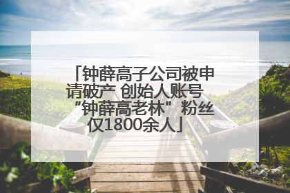 钟薛高子公司被申请破产 创始人账号“钟薛高老林”粉丝仅1800余人