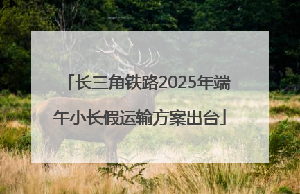长三角铁路2025年端午小长假运输方案出台