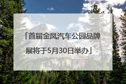 首届金凤汽车公园品牌展将于5月30日举办