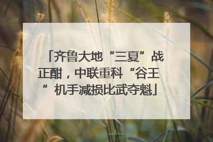 齐鲁大地“三夏”战正酣，中联重科“谷王”机手减损比武夺魁
